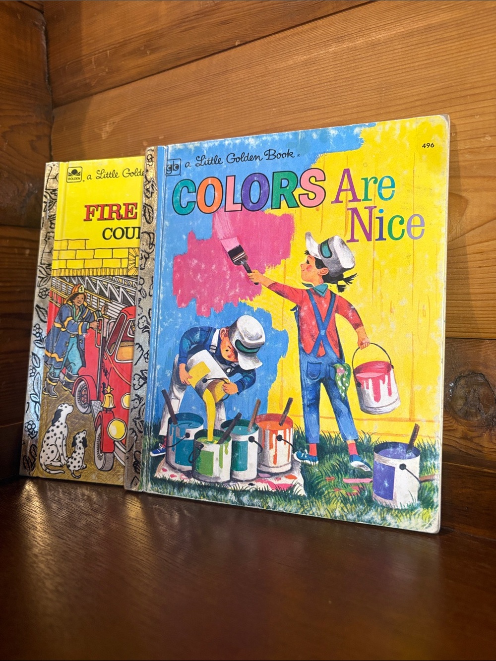 Colors Are Nice + The Fire Fighter Counting Book, Little Golden Books